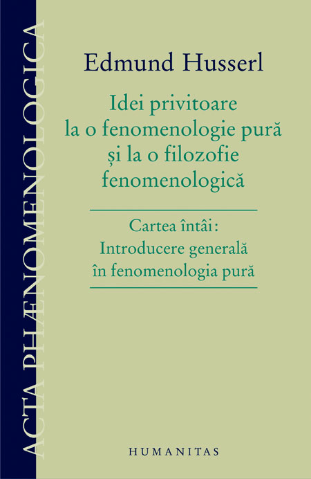Idei privitoare la o fenomenologie pură şi la o filozofie fenomenologică